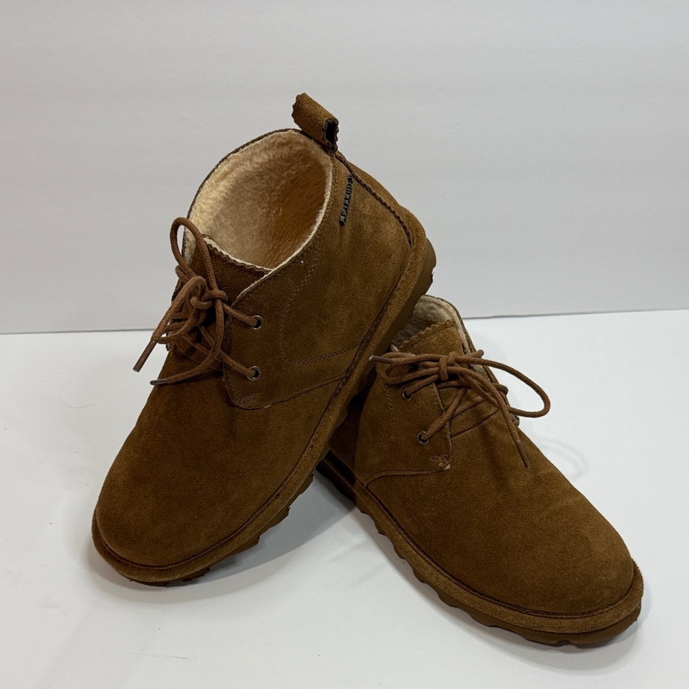 BearPaw Chestnut Lace-Up Ankle Booties